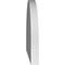 Ekena Millwork Round Top Surface Mount PVC Gable Vent w/ 2"W x 1-1/2"P Brickmould Frame, 20"W x 14"H GVPRT20X1402SN - alternate 2